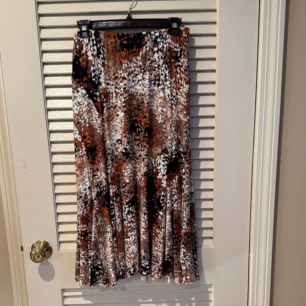 Coldwater Creek Multicolor A-Line Maci Skirt size S